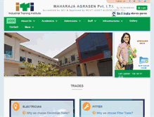 Tablet Screenshot of maharajaagraseniti.com